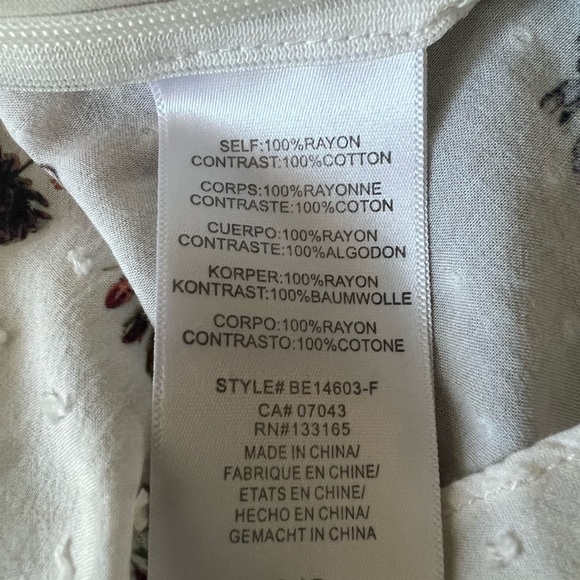 ANTHROPOLOGIE Eri + Ali Roussillon Floral Top EUC SIZE L BOHO unique pep… - Picture 9 of 11